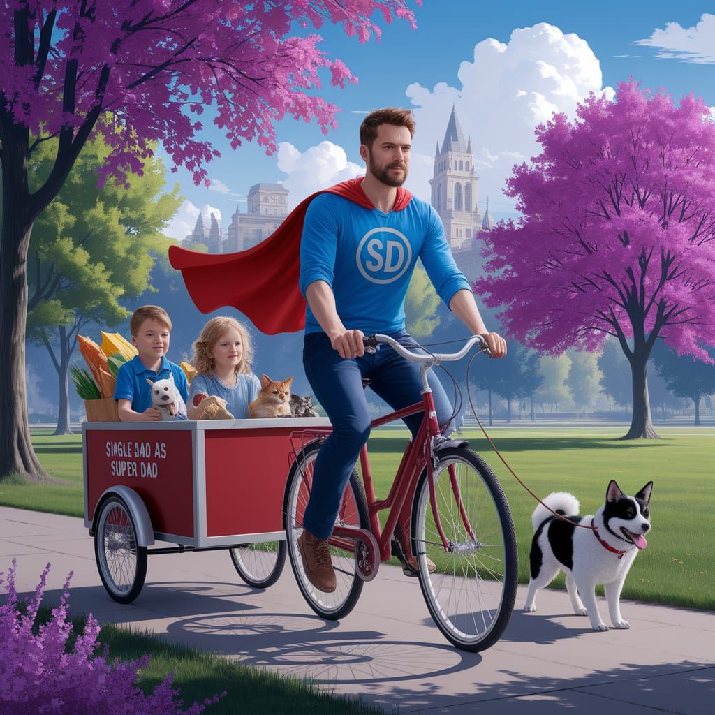 "Going shopping with our single parent Superdad is amazing!"