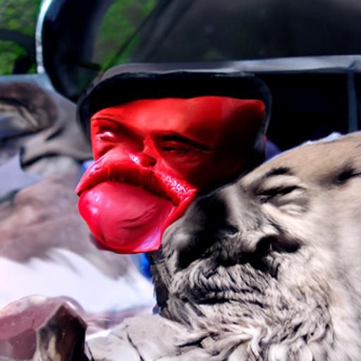 Hyperrealistic Portrait: Lenin Marx Fusion in 8K