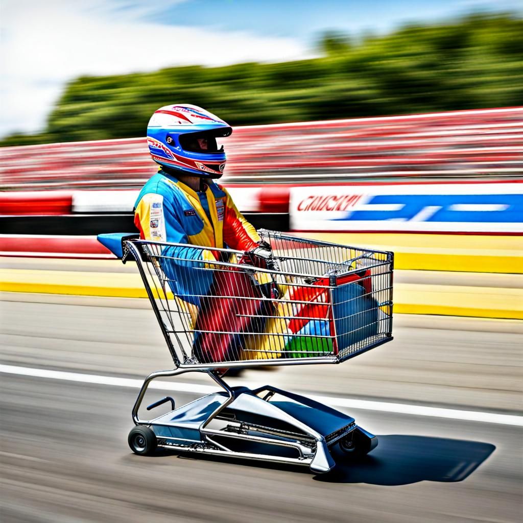 Shopping Cart Drag Racing Concept