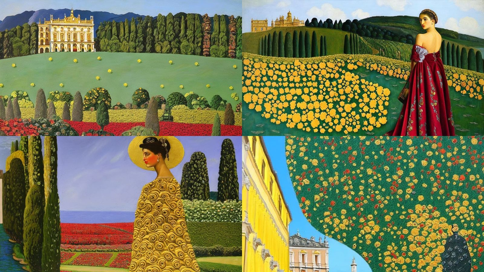 Marie in Fairy Tale: Expressionist Art, Klimt Style