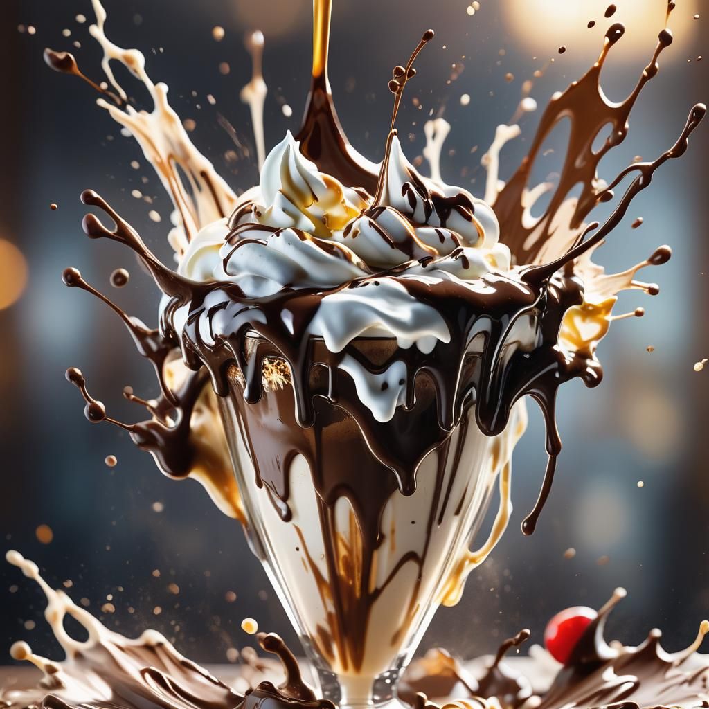 Chocolate Milkshake Explosion