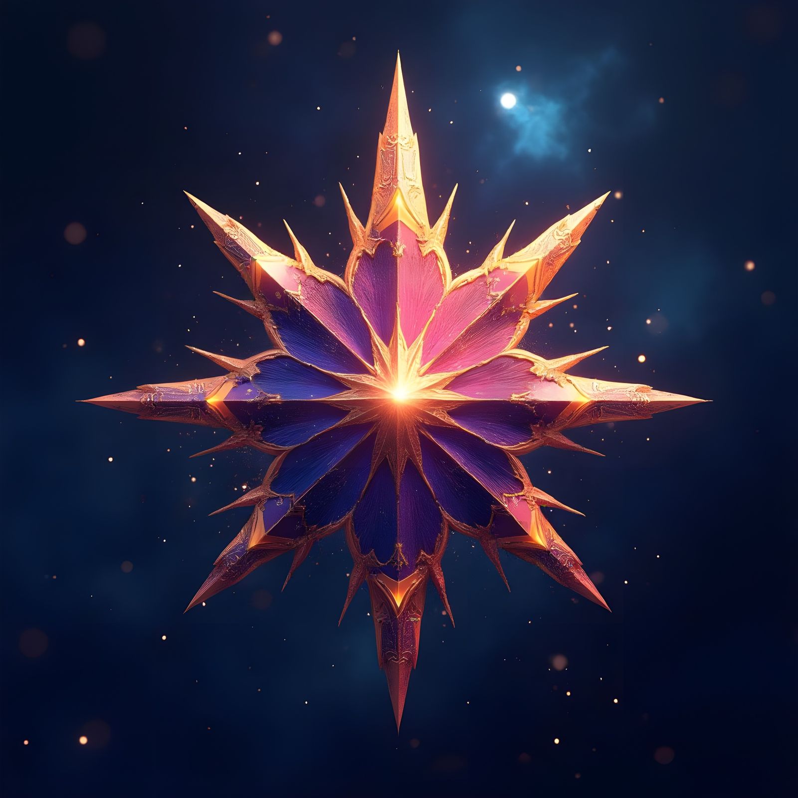 Detailed Star Symbol Matte Painting