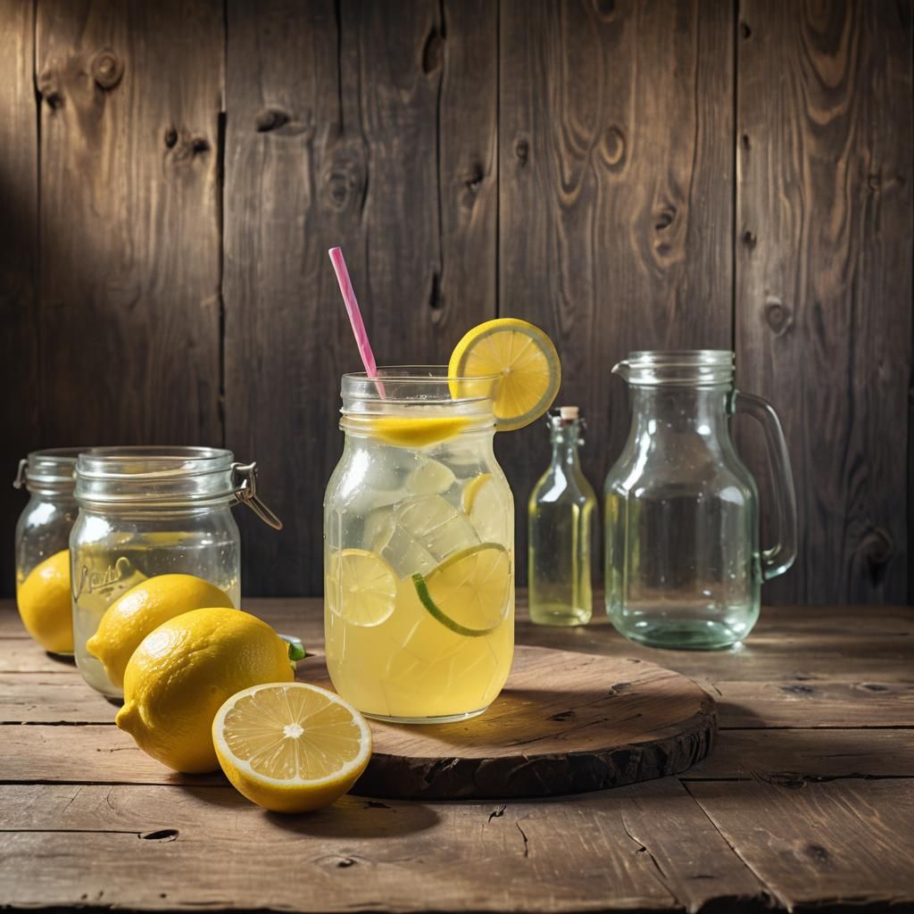 Fantasy Still Life: Lemonade with Softbox Lighting