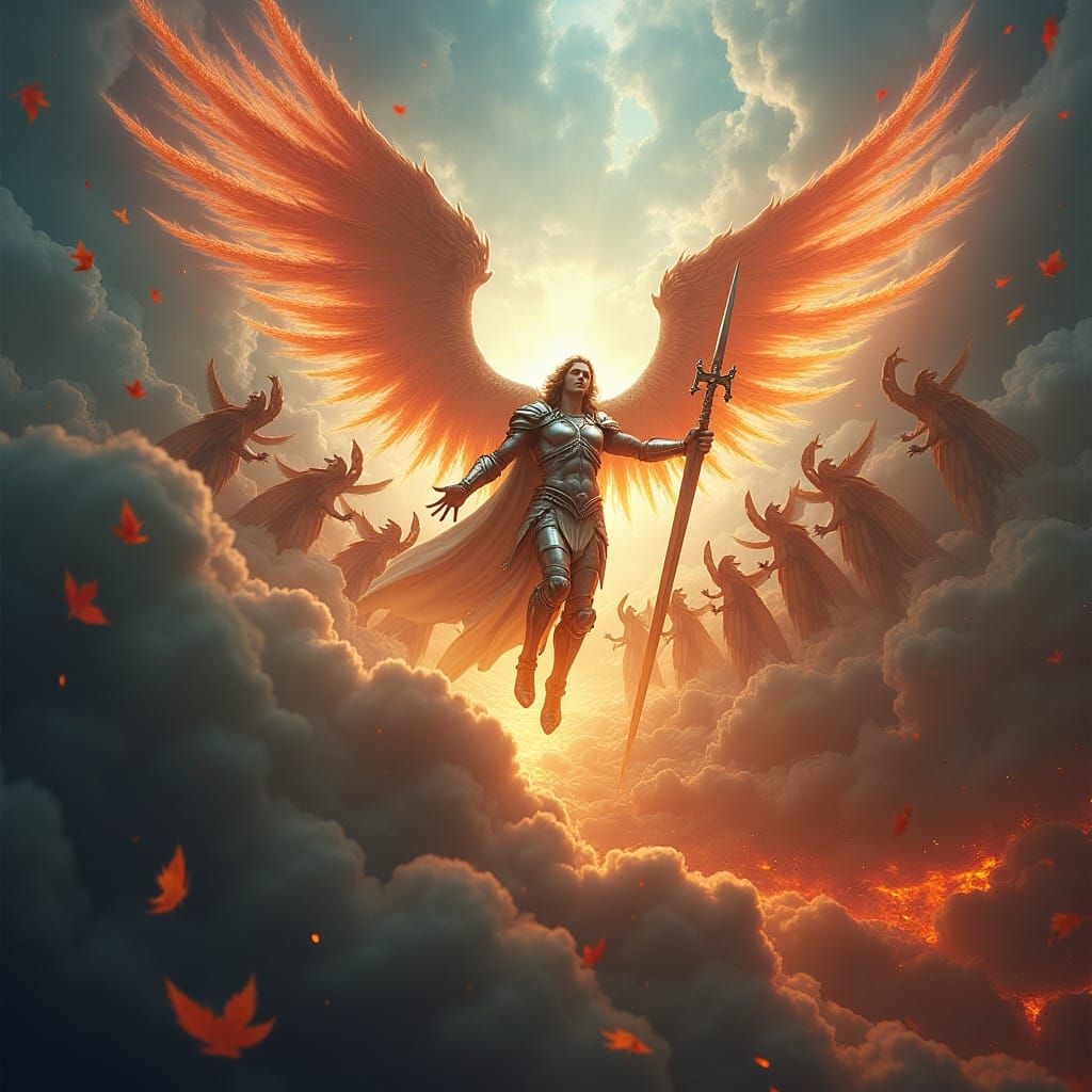 Archangel Michael's Triumph: Expulsion of the Dragon