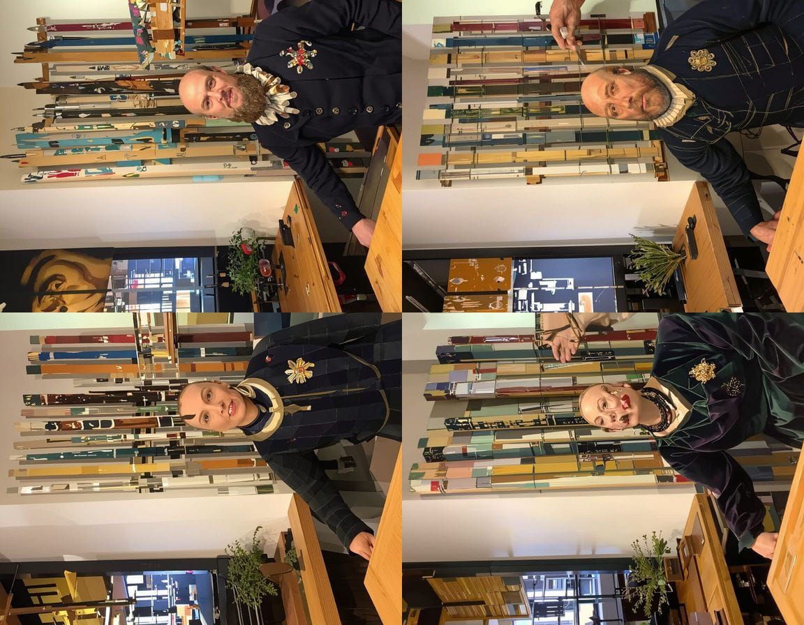 Classical Oil Portrait With Visible Brushstrokes