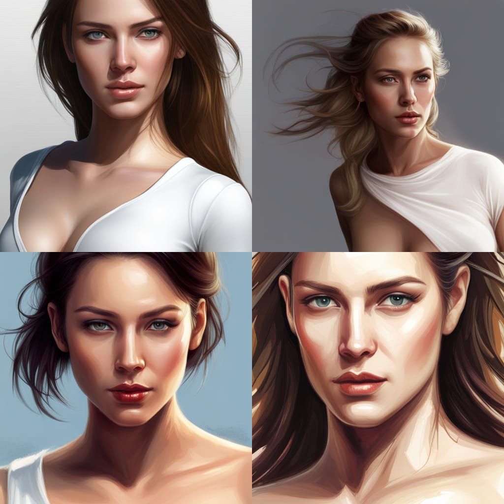 Beautiful Java Woman Portrait in Hyperdetailed Style