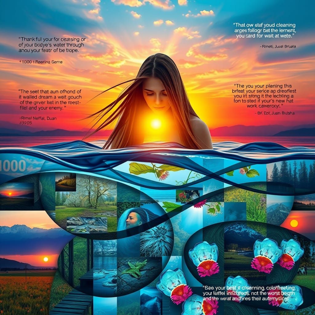 Gratitude Collage: Digital Art in 8K Resolution