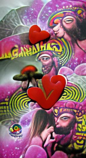 Psychedelic Valentine's Love in the Air
