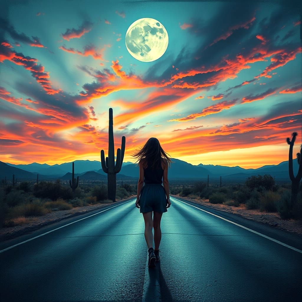 On a dark desert highway