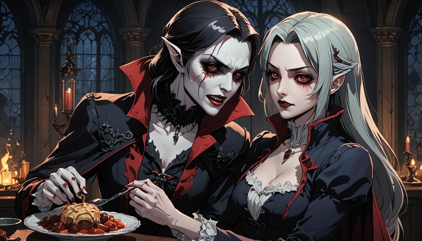 Anime Style Female Vampire Manga Scan