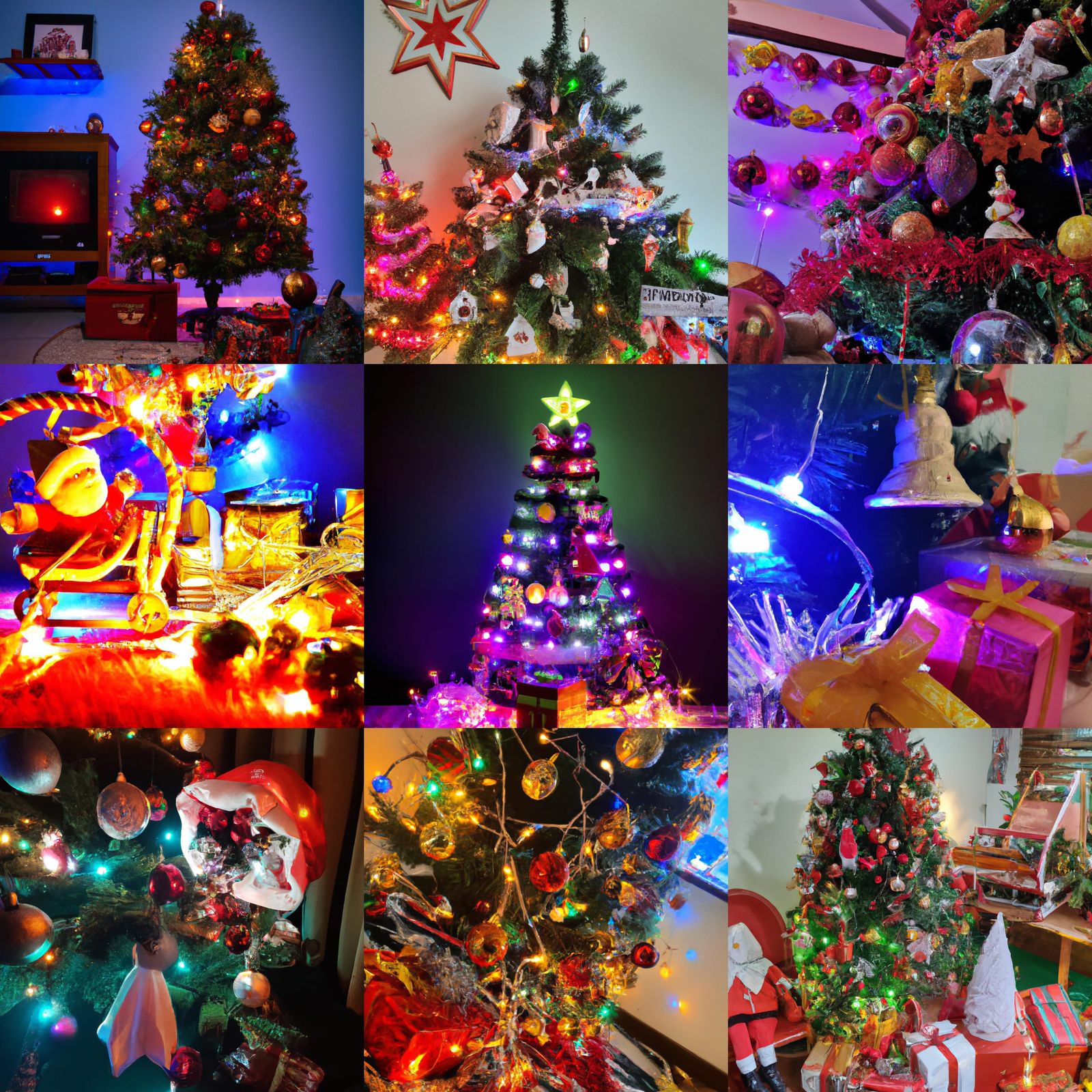 Festive Christmas Scene with Studio Lighting