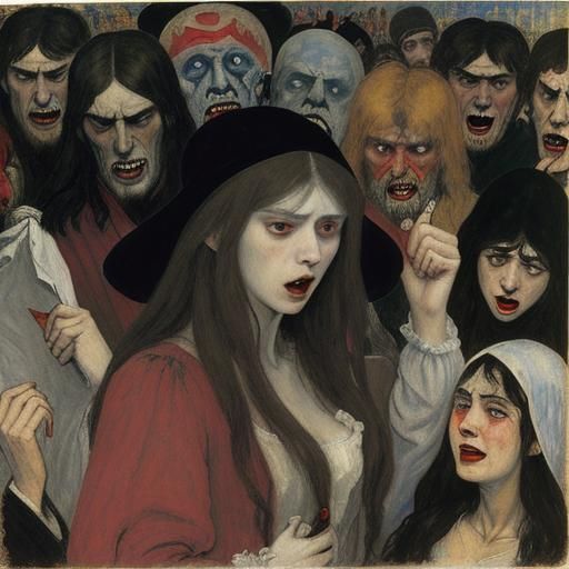 Vampire Hides from Anger: Expressionist Style