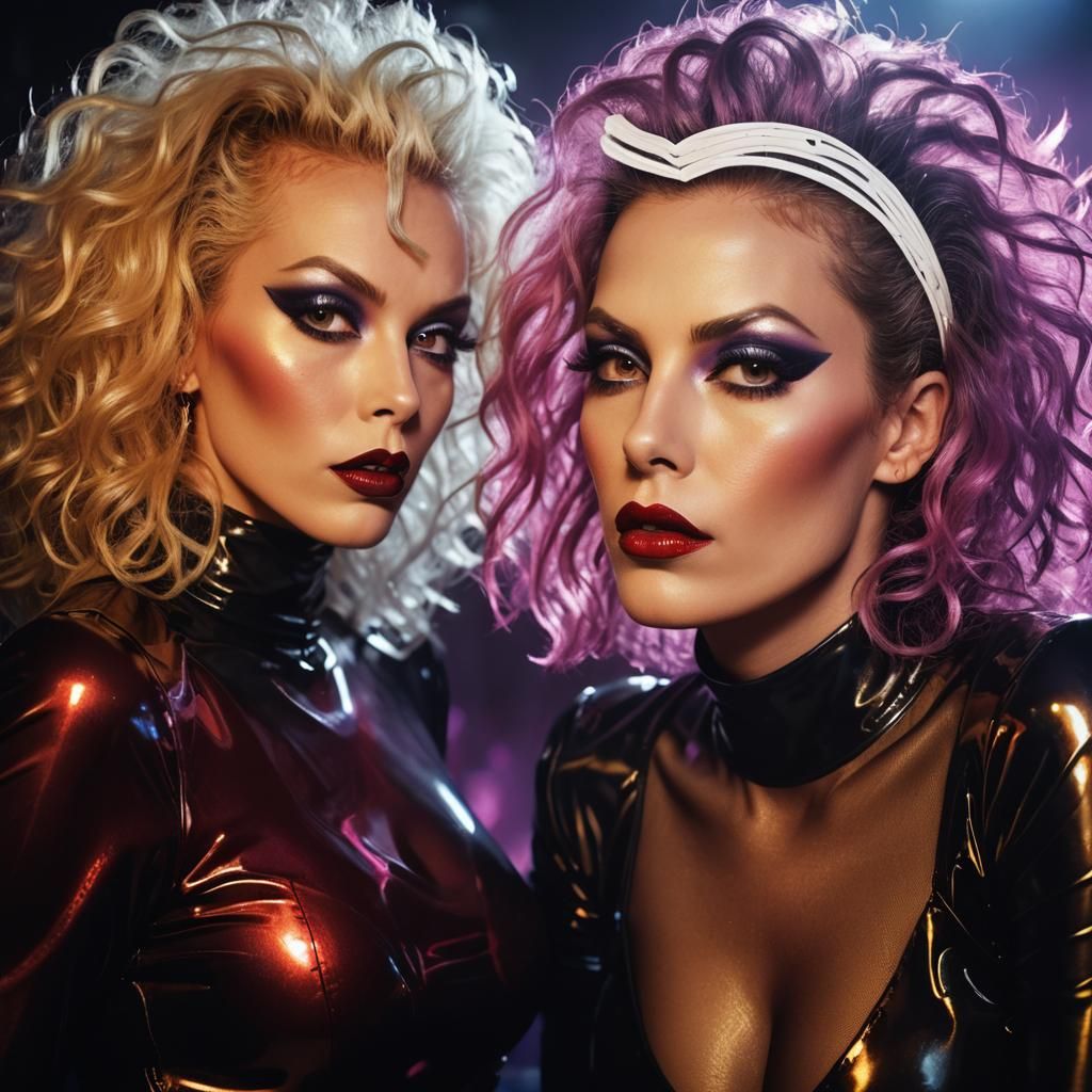 Glam Rock Portrait in High-Fashion Aesthetic