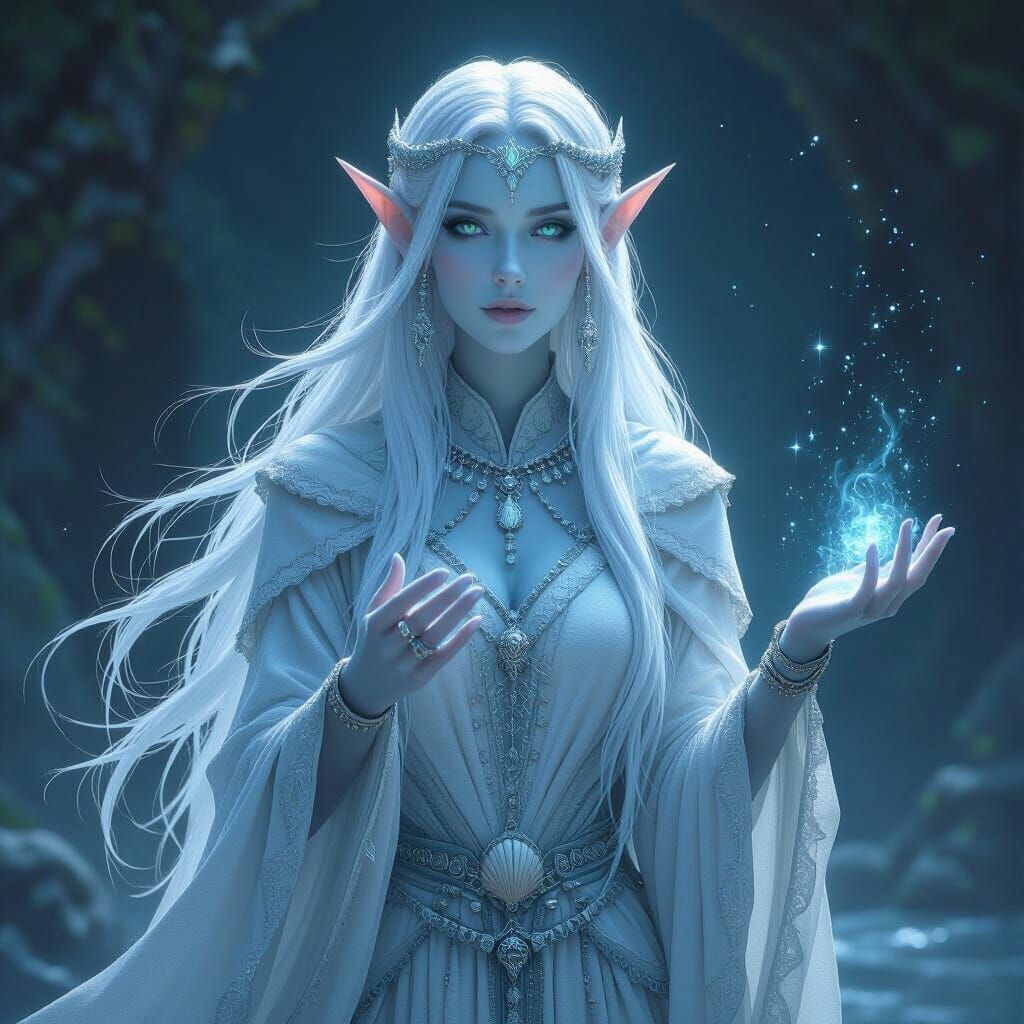 Sea Elf Song-Priestess Keeper of the Singing Stones
