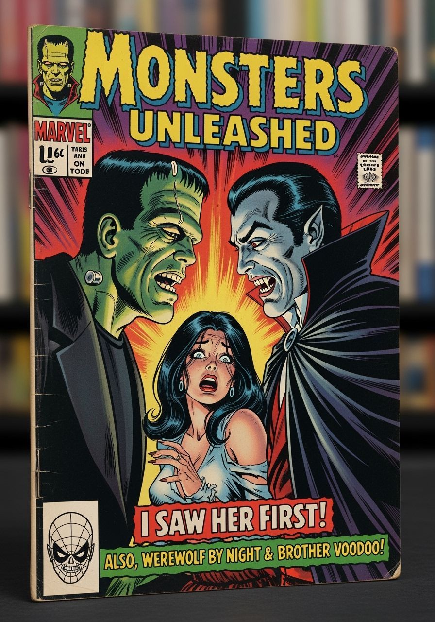 1970s Marvel Style Comic Cover Art