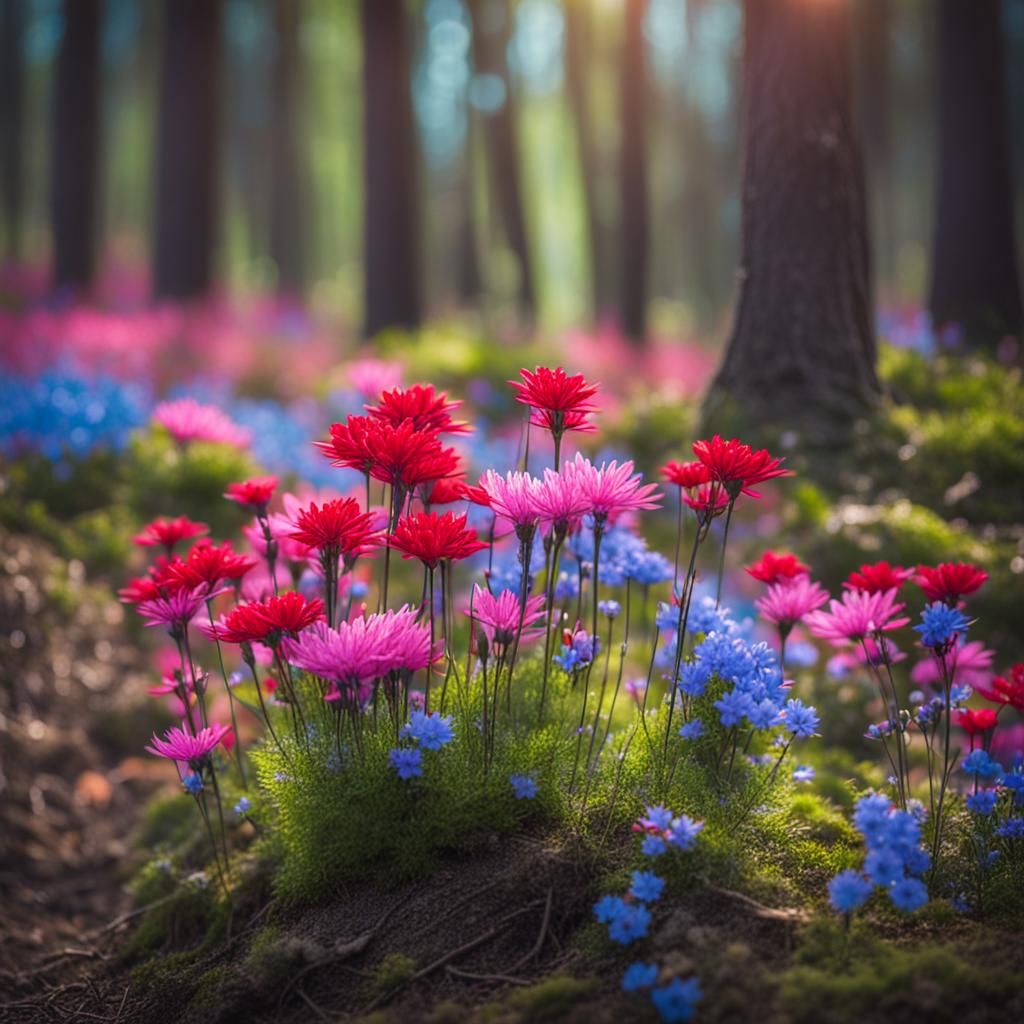 Springtime Blooms in Vibrant Colors