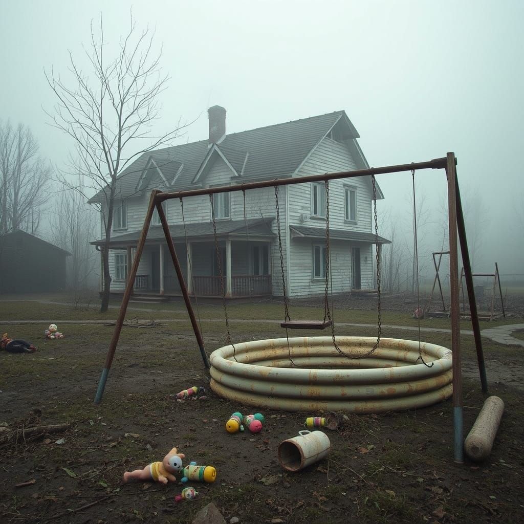 Eerie Derelict House in Abandoned Pripyat, Chernobyl