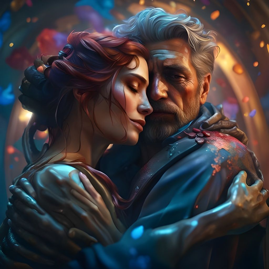 Life and Death Embrace: Hyperdetailed Concept Art