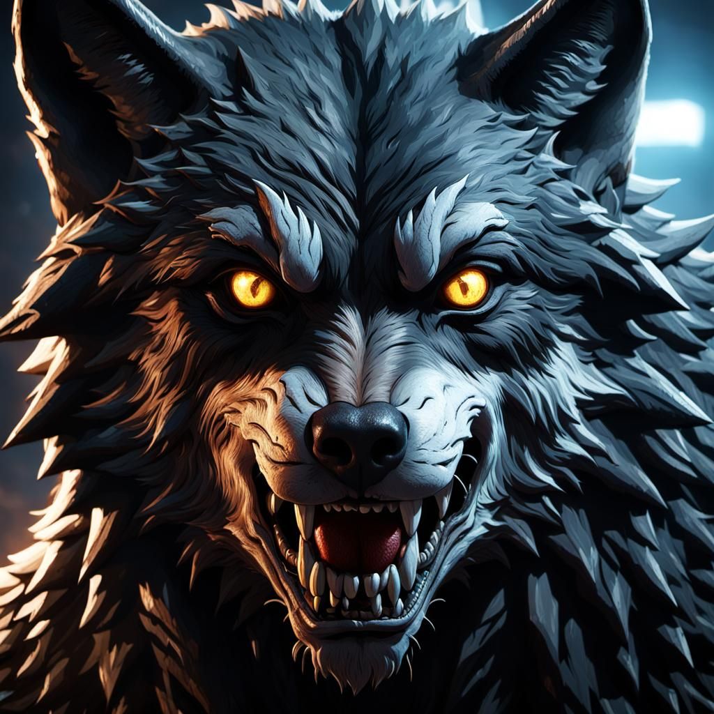 Teenage Girl with Wolf: 3D Cinematic Rendering