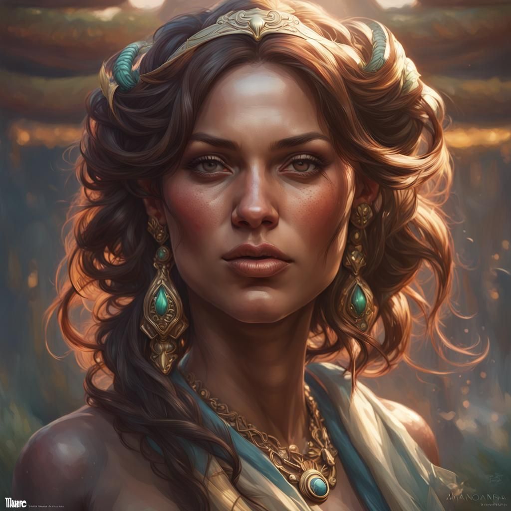 Detailed Anaconda Portrait in Art Nouveau Style