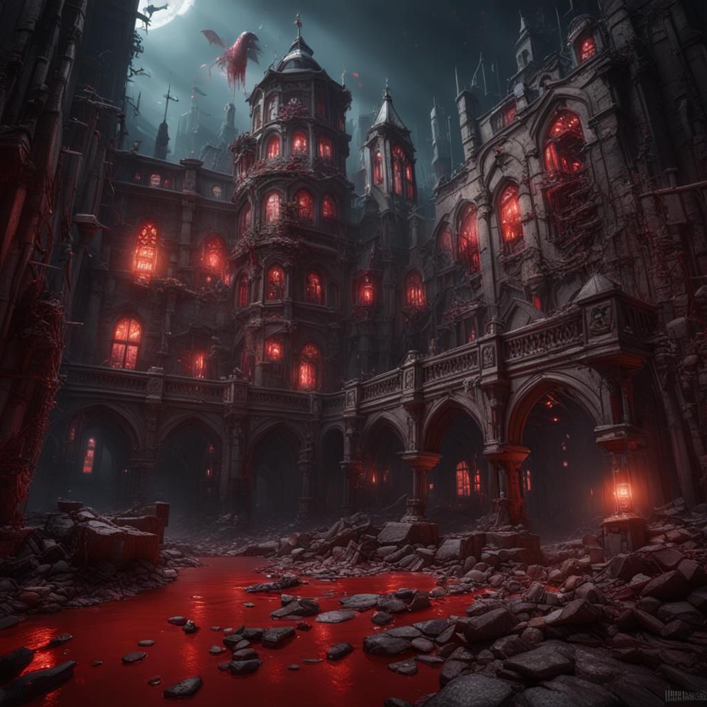 Fantastical Matte Painting with Deep Color