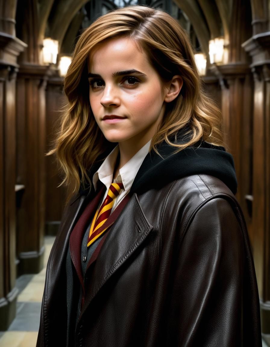 Emma Watson as Hermione Granger in Hogwarts