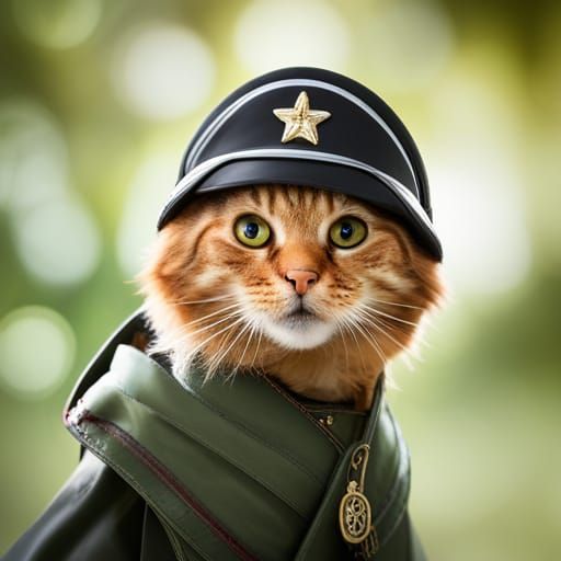 Cat as WWI Pilot: Professional Photography