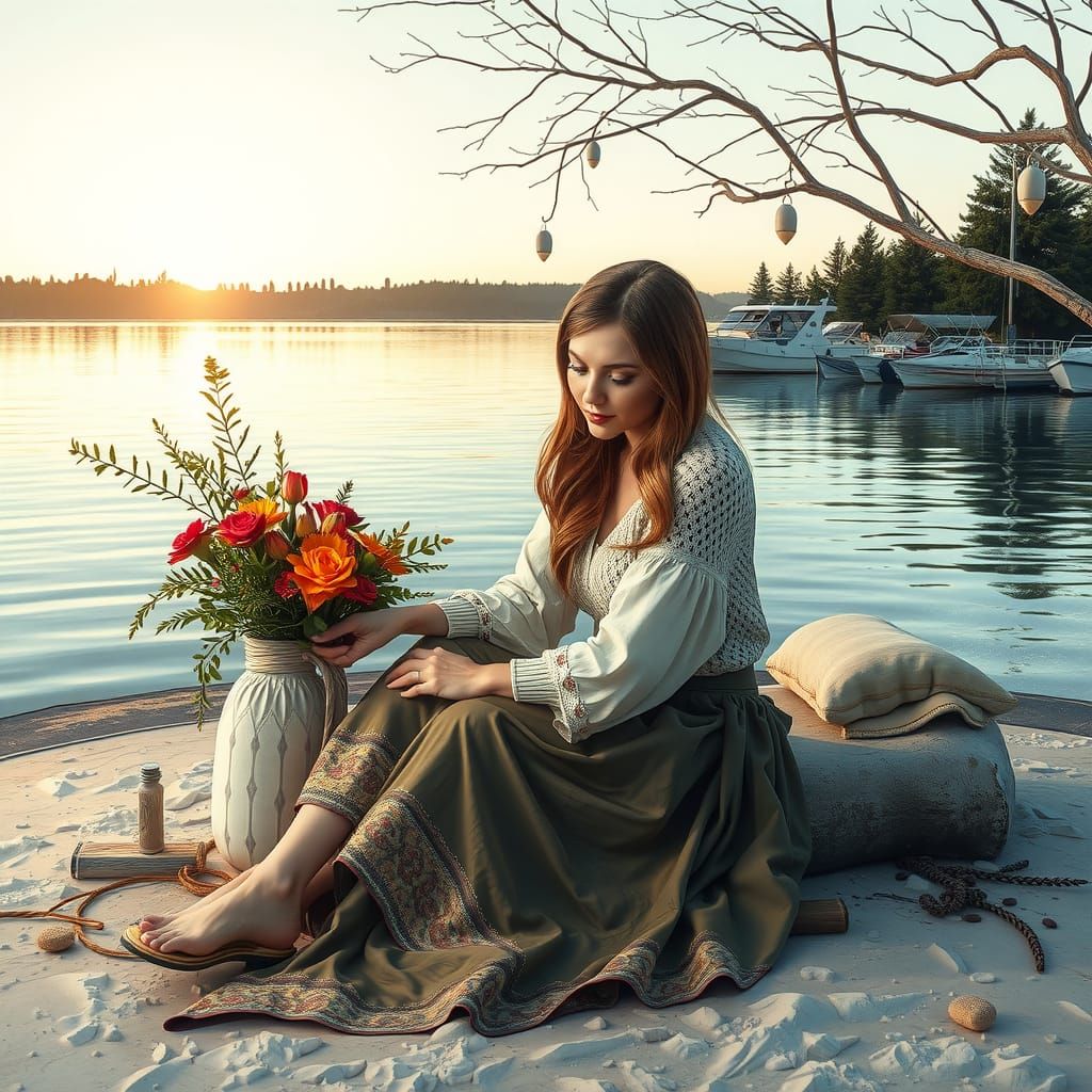 Disturbing Close-Up of a Girl's Mouth Filled with Worms