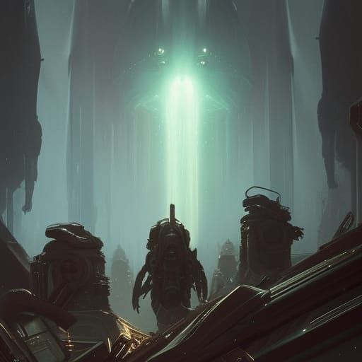 Dark Fantasy Aliens, Hyperdetailed Concept Art