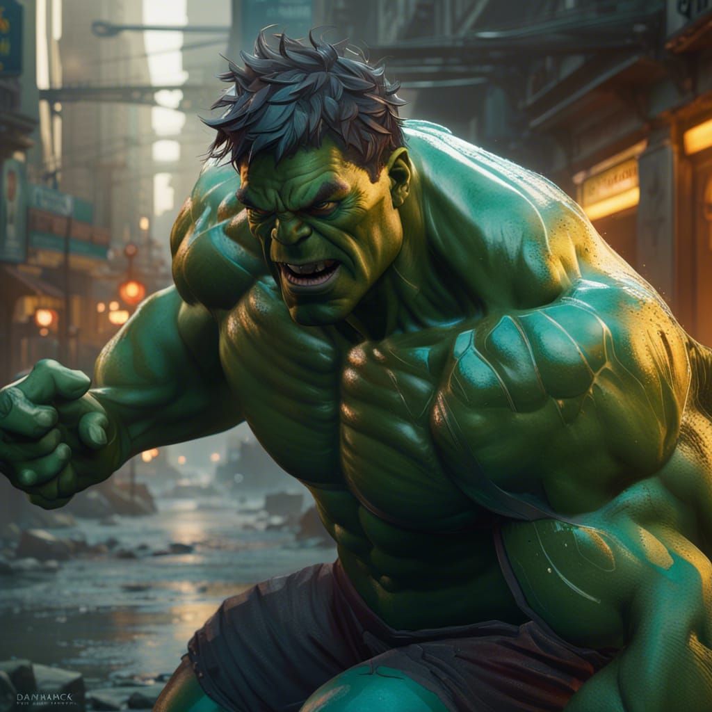 Hulk Concept Art in Unreal Engine 5 Style