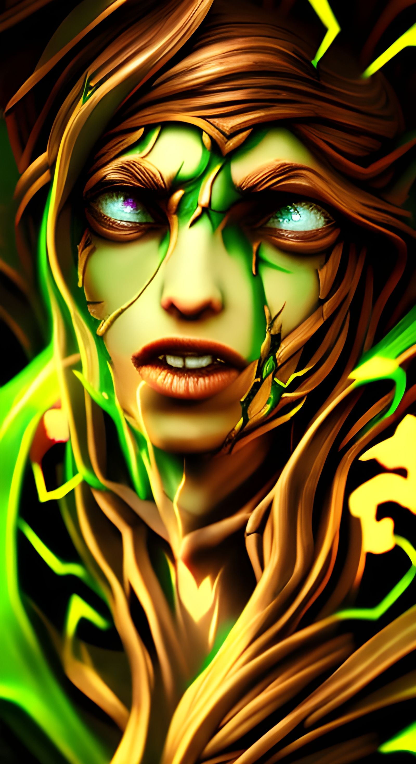 Twisted Vines creeping up Gaia