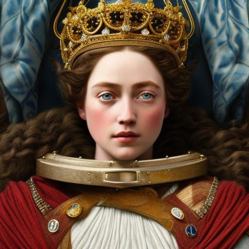 Hyperrealistic Portrait of a Beautiful Scottish Princess
