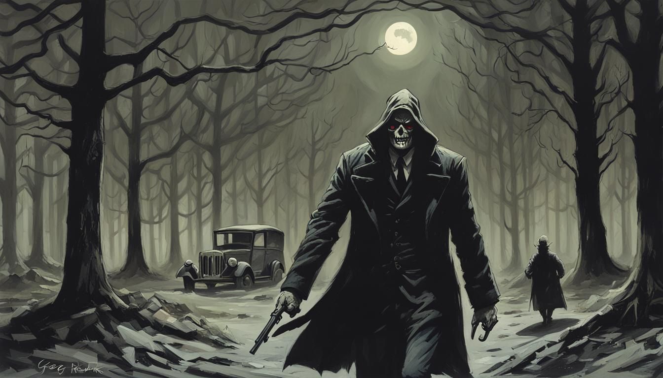 Sinister Dark Image Generated from Text Prompt