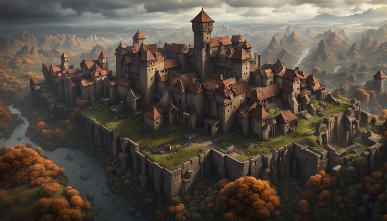 Apocalyptic Fortress City Concept Art in Unreal Engine