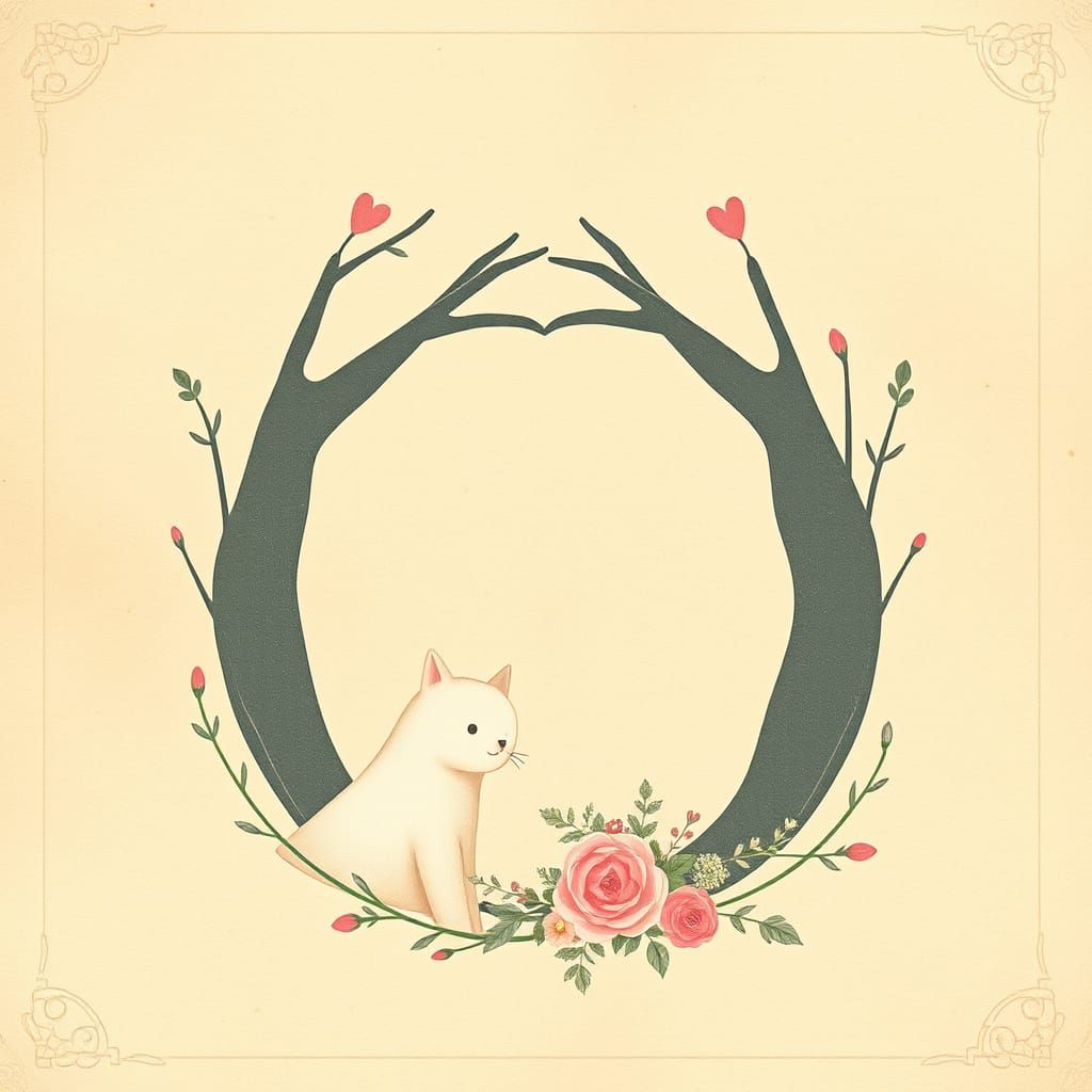 Whimsical Vintage Dream in Soft Pastel Hues