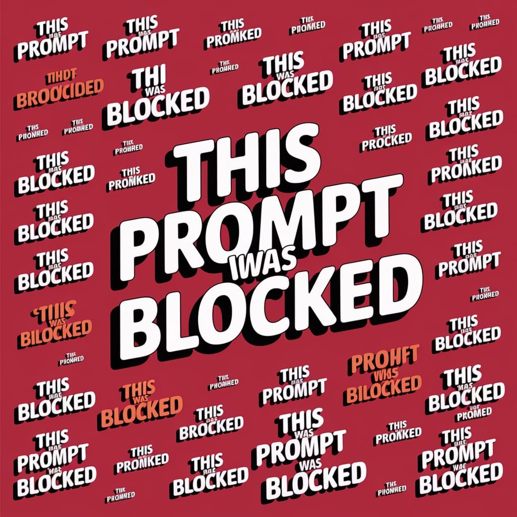 This Prompt Was Blocked: Text in Varied Styles