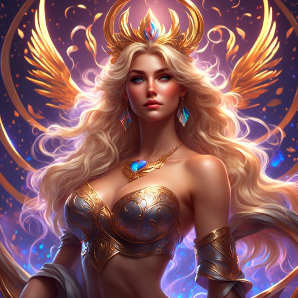 Hyperrealistic Blonde Portrait in Graffiti Art Style