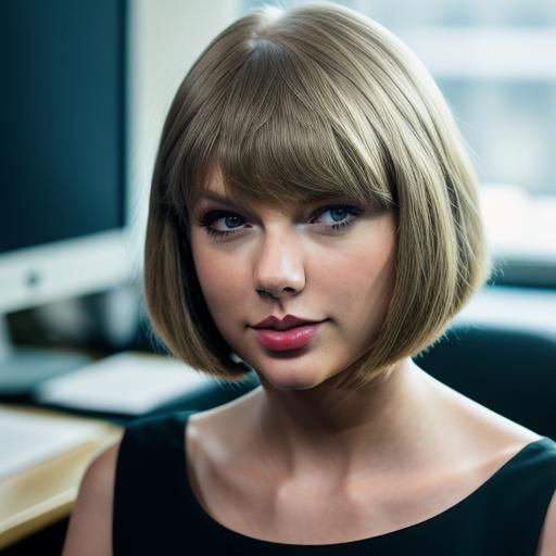 Taylor Swift at Work: Professional Portrait