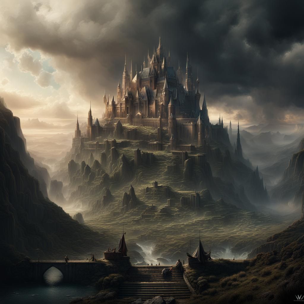 Epic Valhalla Digital Matte Painting
