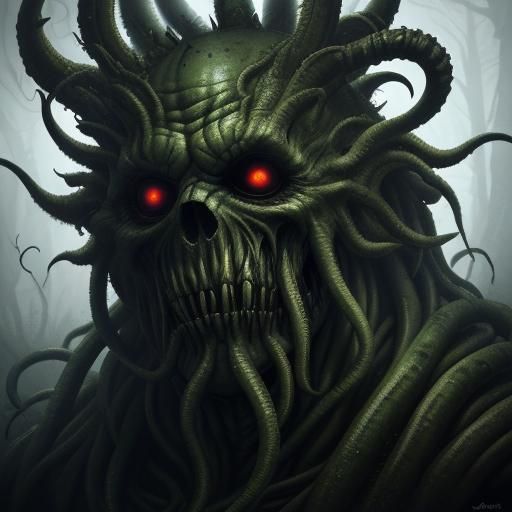 Giant Man-Eating Plant: Hyperrealistic Digital Art