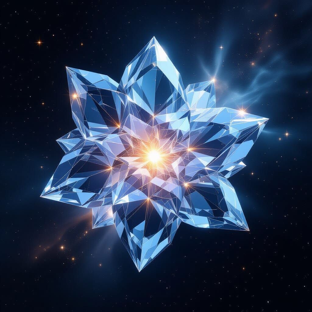 Colossal Crystal Nebula in Deep Space