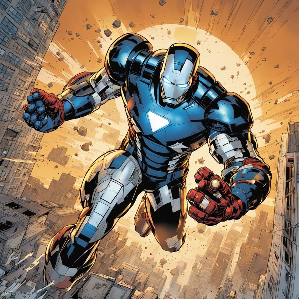 Marvel Superheroes in Epic Battle: Iron Man vs Captain Ameri...