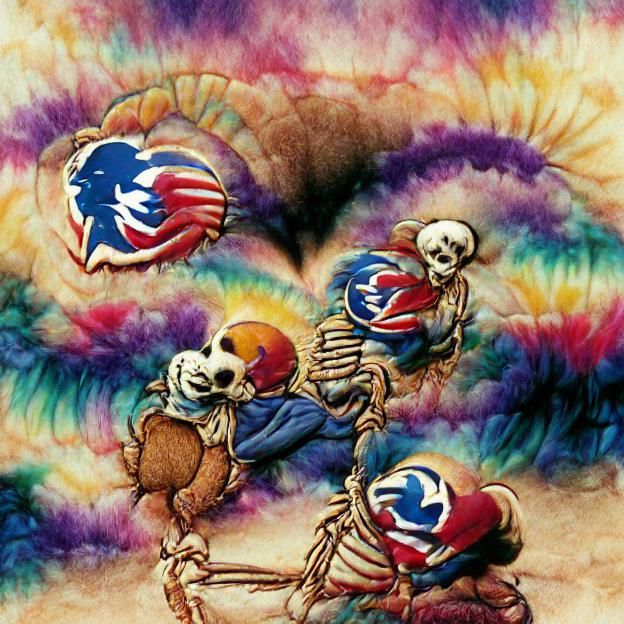 Grateful Dead Skull and Roses: Psychedelic Art