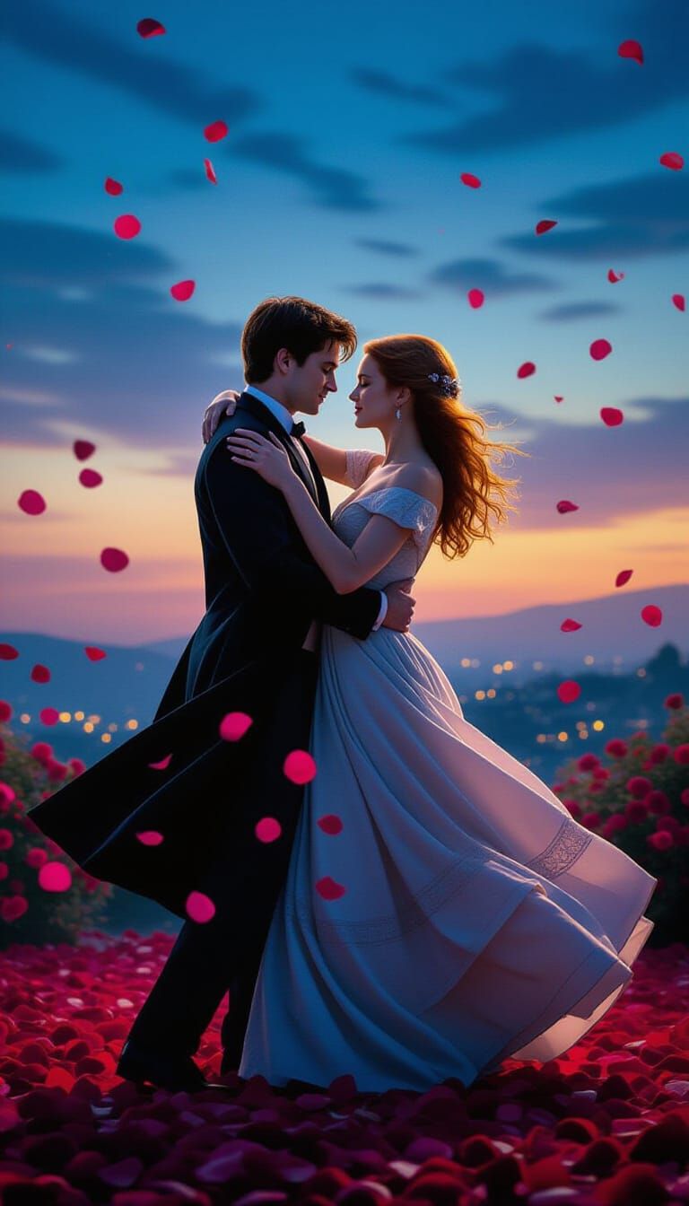 Harry Potter and Ginny Waltz in Cyberpunk Style