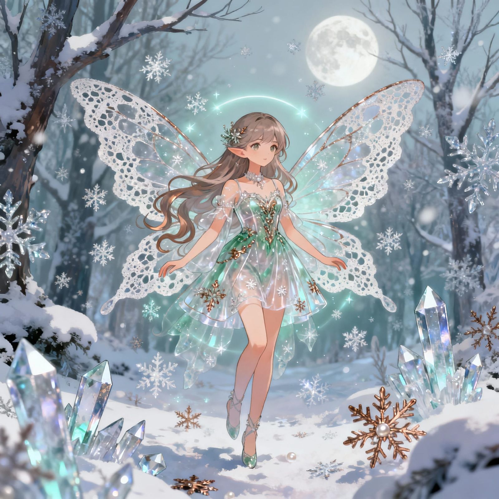 Winter Fairy Anime Manga Art