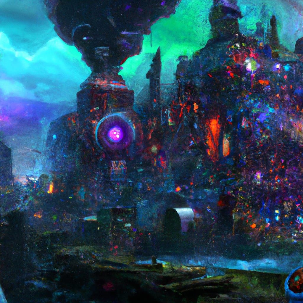 Fantastical Young Mystic in Detailed Matte Painting