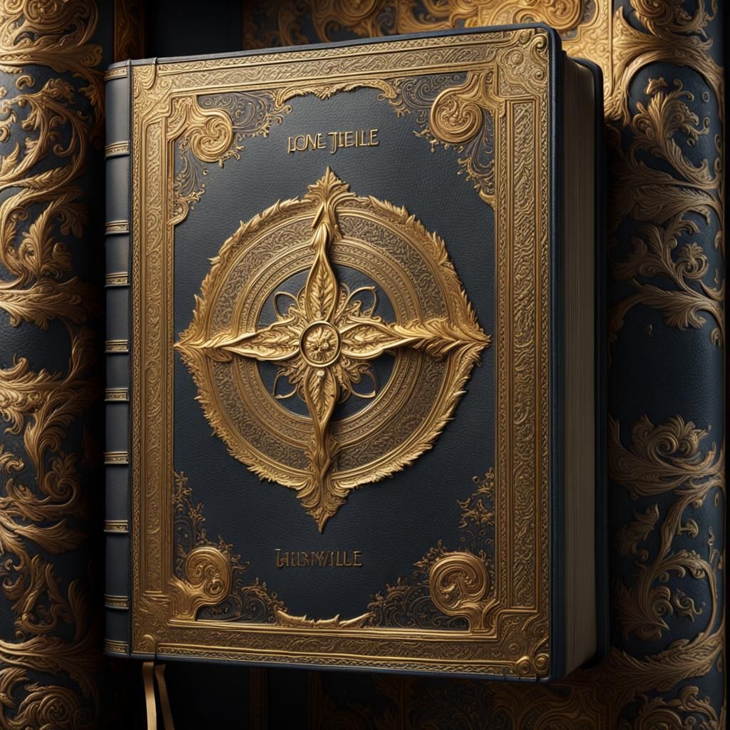 Magnificent Bible with Gold Leaf and Leather Binding