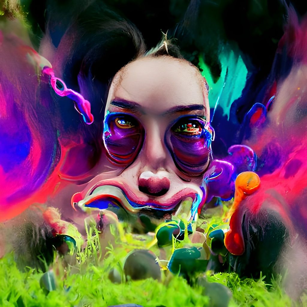 Psychedelic Hallucination, Digital Art Aesthetic