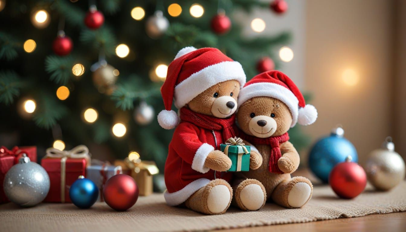 Festive Christmas Toys Captured in Sharp Focus Photography