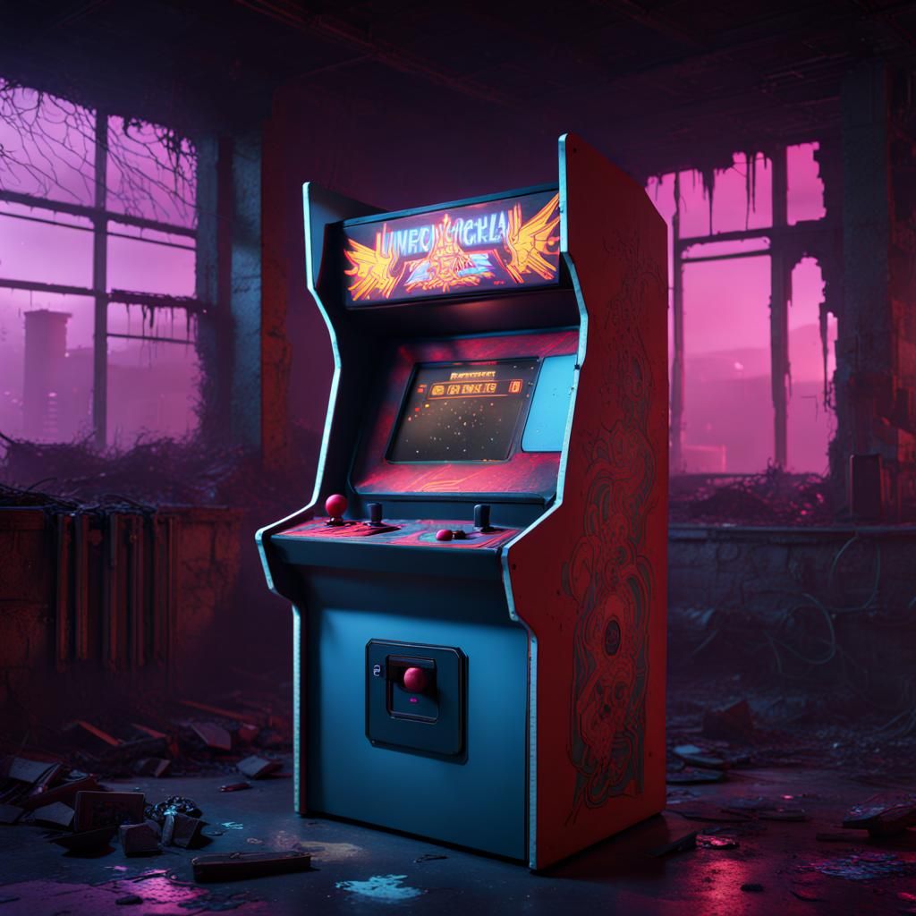 Cursed 80s Arcade Machine in Abandoned Building